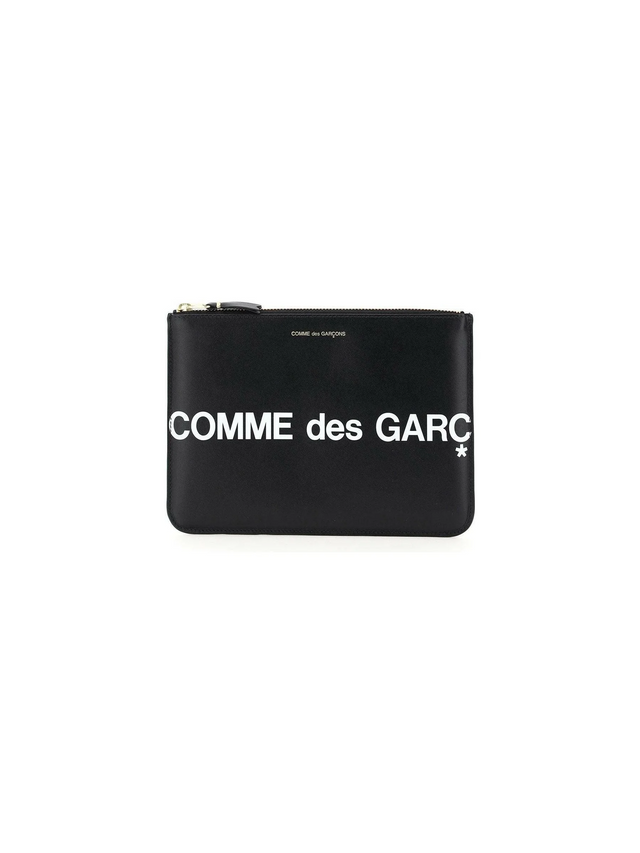 Leather Pouch With Logo COMME DES GARCONS WALLET JOHN JULIA.