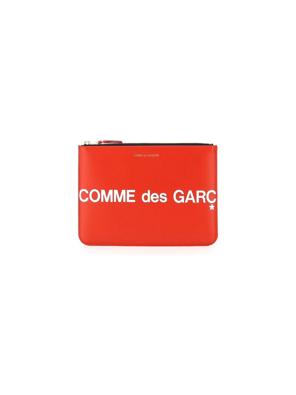 COMME DES GARCONS WALLET-Leather Pouch With Logo -JOHN JULIA.