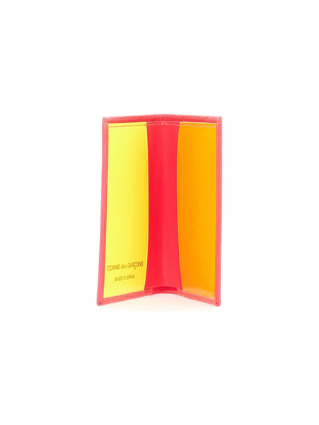 COMME DES GARÇONS WALLET-Leather Super Fluo Wallet Portfolio-JOHN JULIA