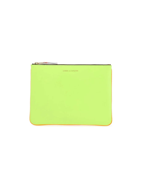 COMME DES GARÇONS WALLET-Leather Super Fluo Pouch-JOHN JULIA