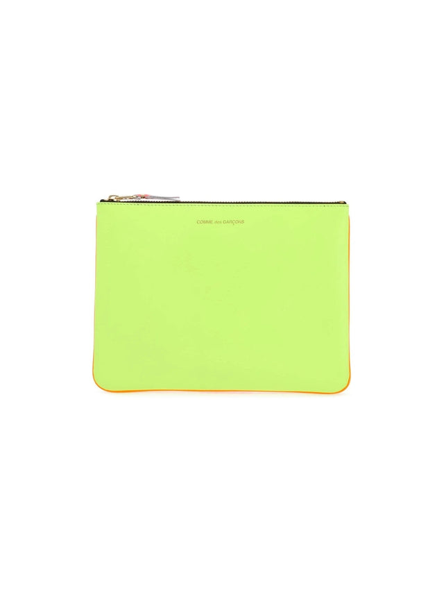 COMME DES GARÇONS WALLET-Leather Super Fluo Pouch-JOHN JULIA