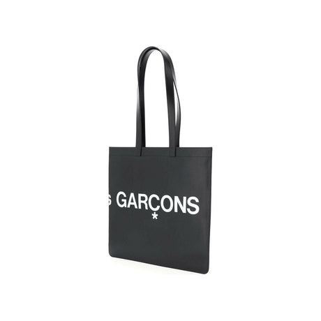 Leather Tote Bag With Logo COMME DES GARCONS WALLET JOHN JULIA.