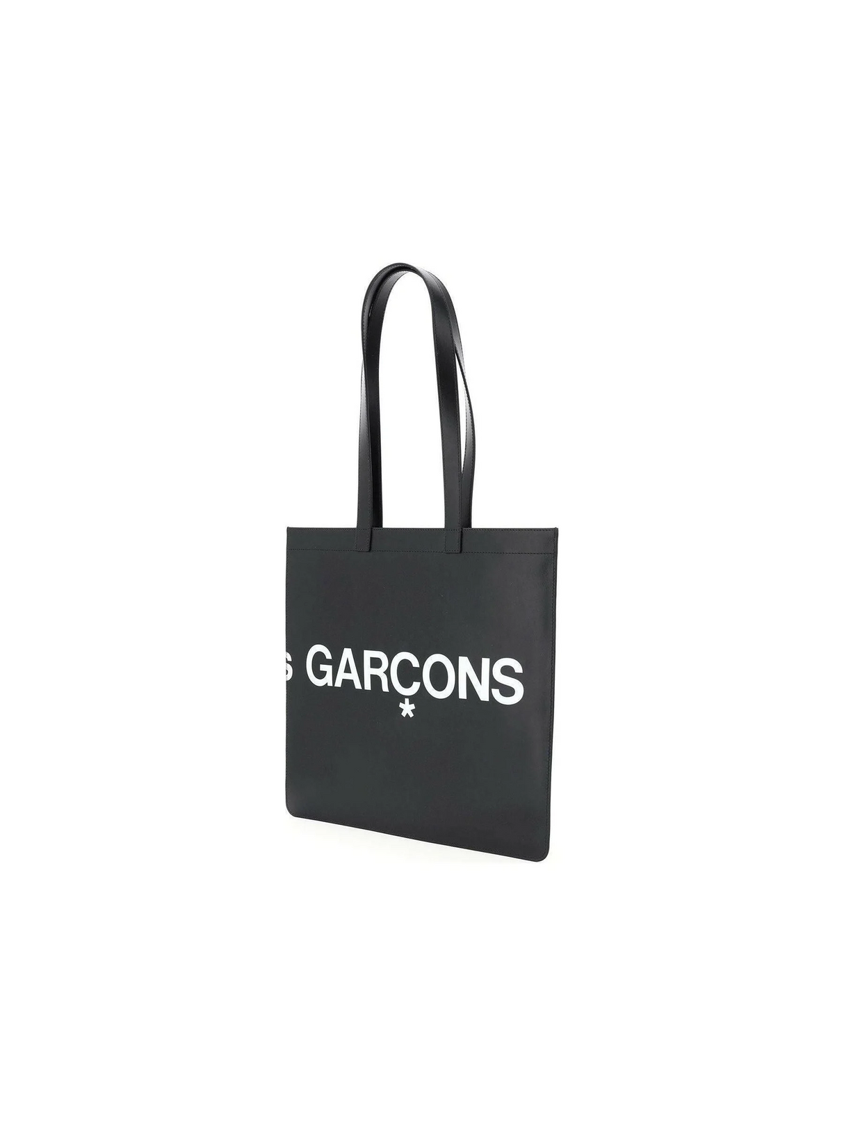 Leather Tote Bag With Logo COMME DES GARCONS WALLET JOHN JULIA.