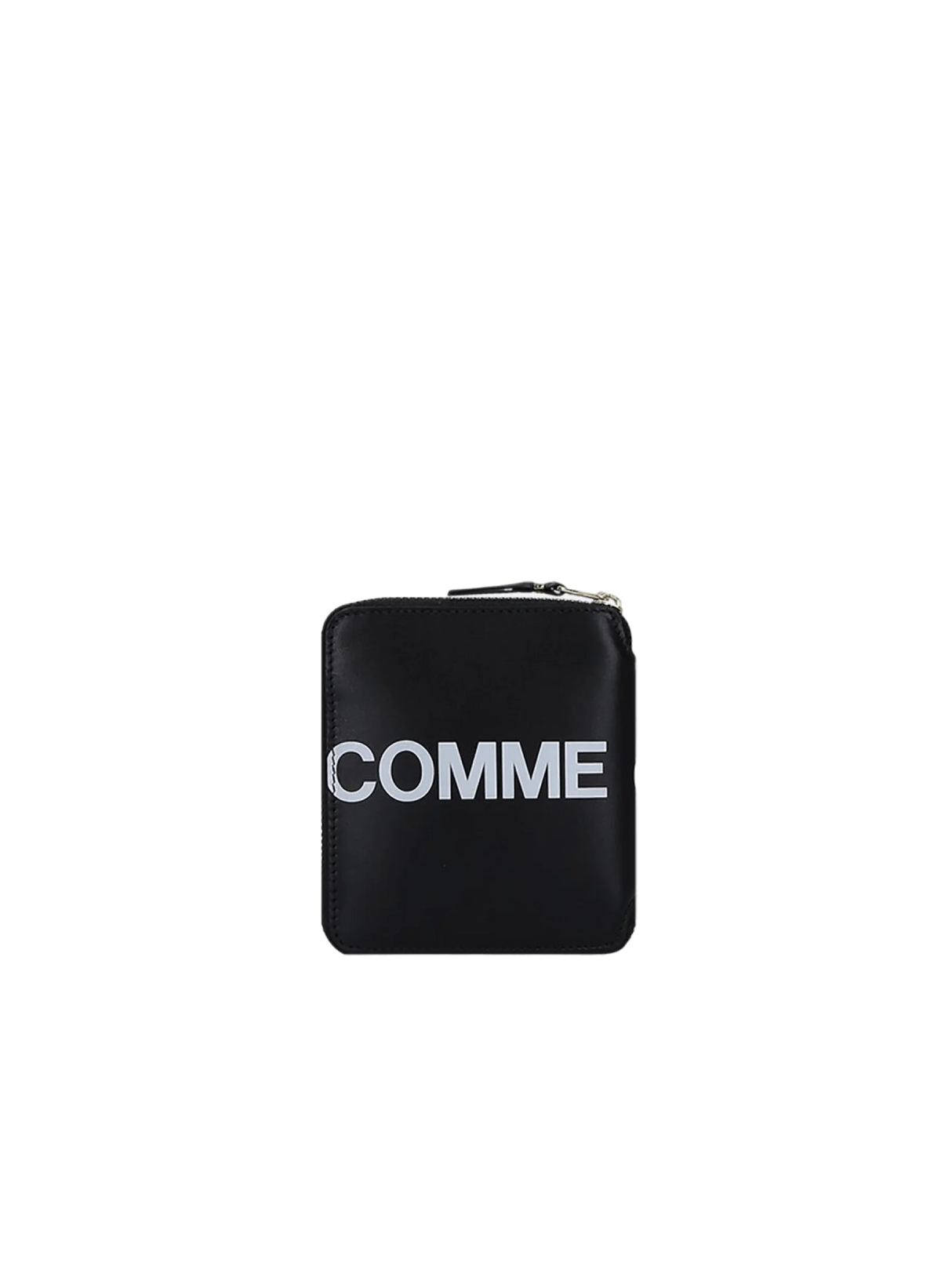 Logo Print Leather Zip-Around Wallet-COMME DES GARÇONS WALLET-JOHN JULIA