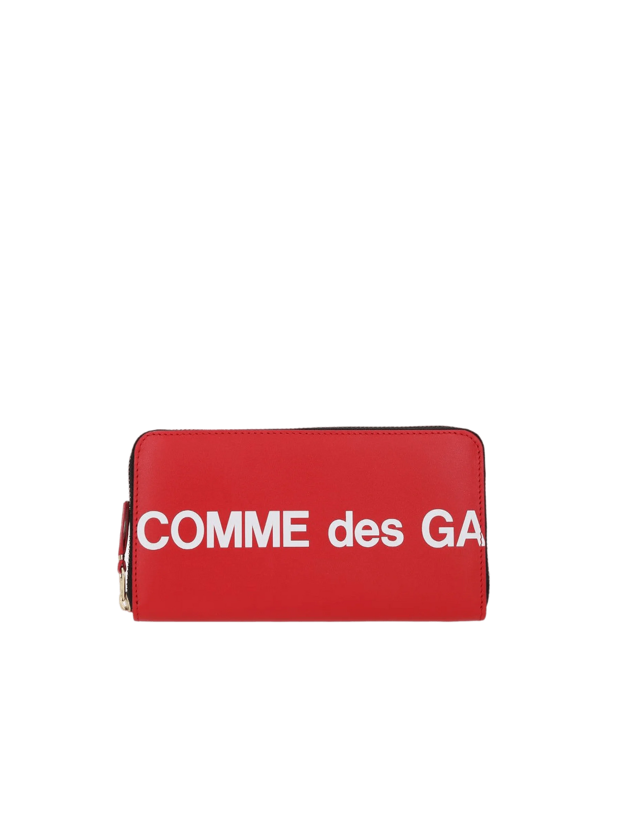 Logo Print Smooth Leather Zip-Around Wallet-COMME DES GARÇONS WALLET-JOHN JULIA