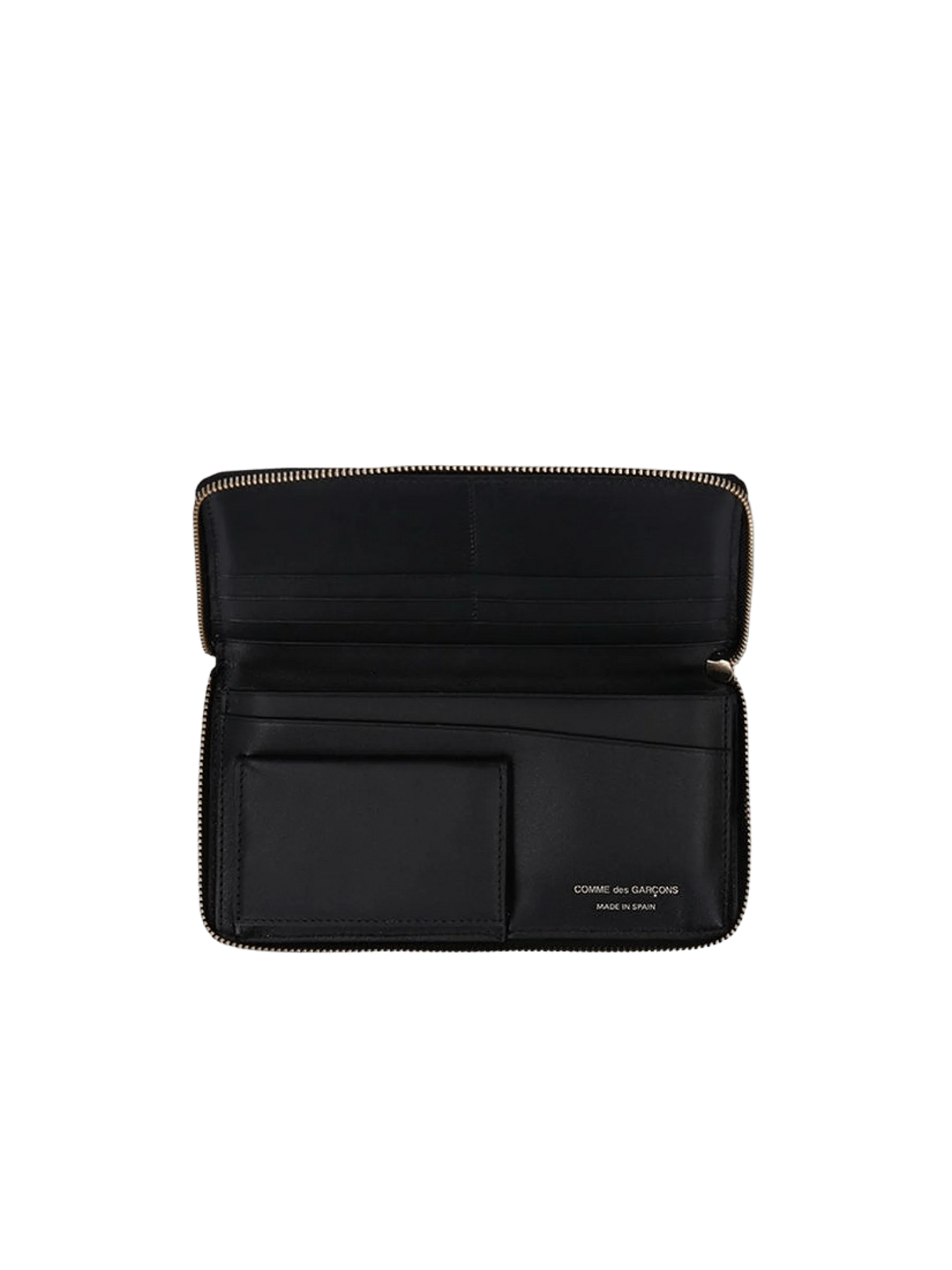 Logo Print Smooth Leather Zip-Around Wallet-COMME DES GARÇONS WALLET-JOHN JULIA