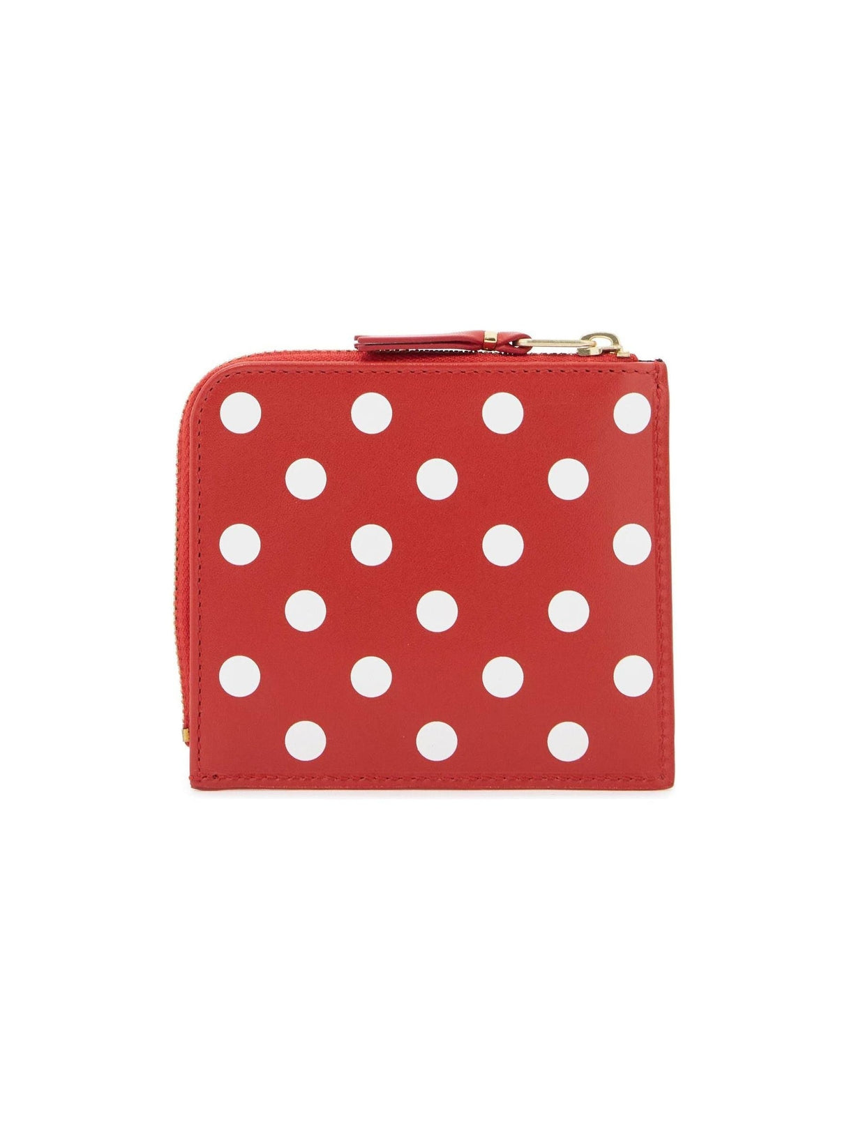 Polka-Dot Leather Wallet