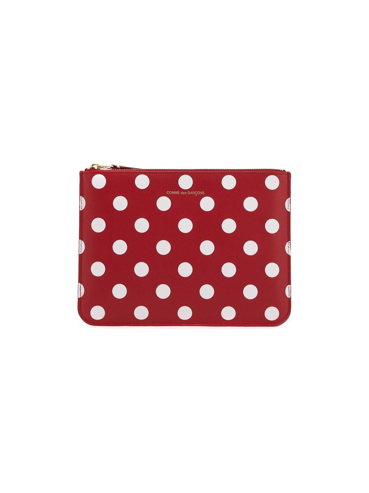 COMME DES GARCONS WALLET-"Polka Dot Leather Pouch Bag -JOHN JULIA.