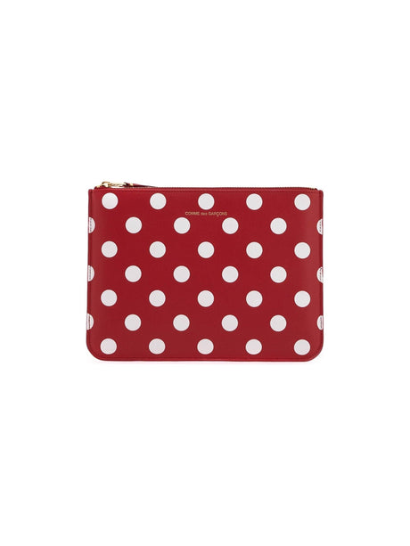 COMME DES GARCONS WALLET-"Polka Dot Leather Pouch Bag -JOHN JULIA.