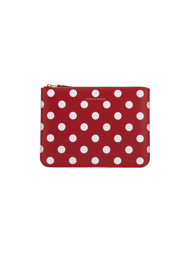 COMME DES GARCONS WALLET-"Polka Dot Leather Pouch Bag -JOHN JULIA.