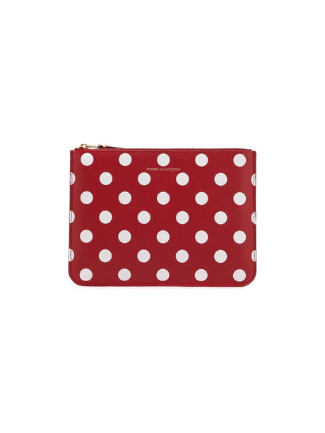 COMME DES GARCONS WALLET-"Polka Dot Leather Pouch Bag -JOHN JULIA.