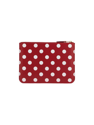 COMME DES GARCONS WALLET-"Polka Dot Leather Pouch Bag -JOHN JULIA.