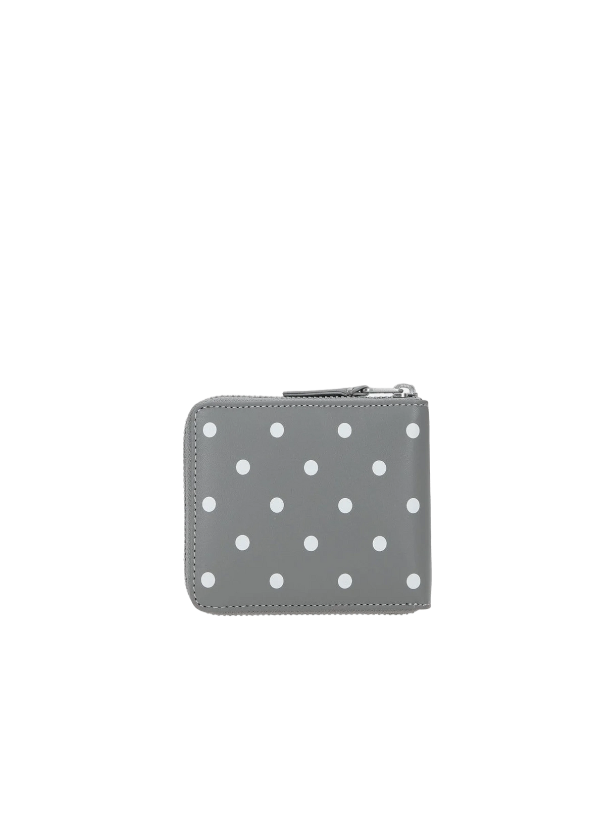 Polka Dots Printed Smooth Leather Zip-Around Wallet-COMME DES GARÇONS WALLET-JOHN JULIA