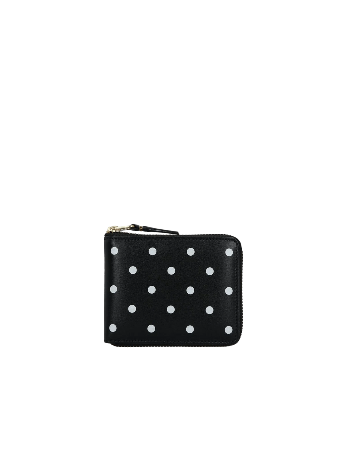 Polka Dots Leather Zip-Around Wallet-Comme des Garçons Wallet-JOHN JULIA