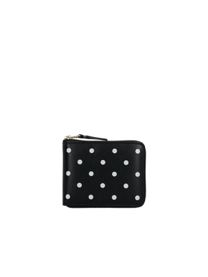 Polka Dots Leather Zip-Around Wallet-Comme des Garçons Wallet-JOHN JULIA