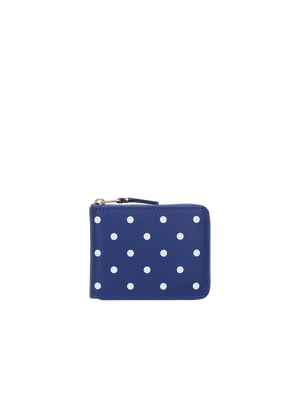 Polka Dots Leather Zip-Around Wallet-COMME DES GARÇONS WALLET-JOHN JULIA