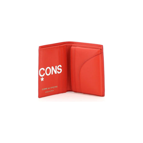 COMME DES GARCONS WALLET-Small Bifold Wallet With Huge Logo -JOHN JULIA.