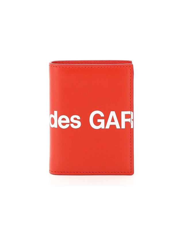 COMME DES GARCONS WALLET-Small Bifold Wallet With Huge Logo -JOHN JULIA.