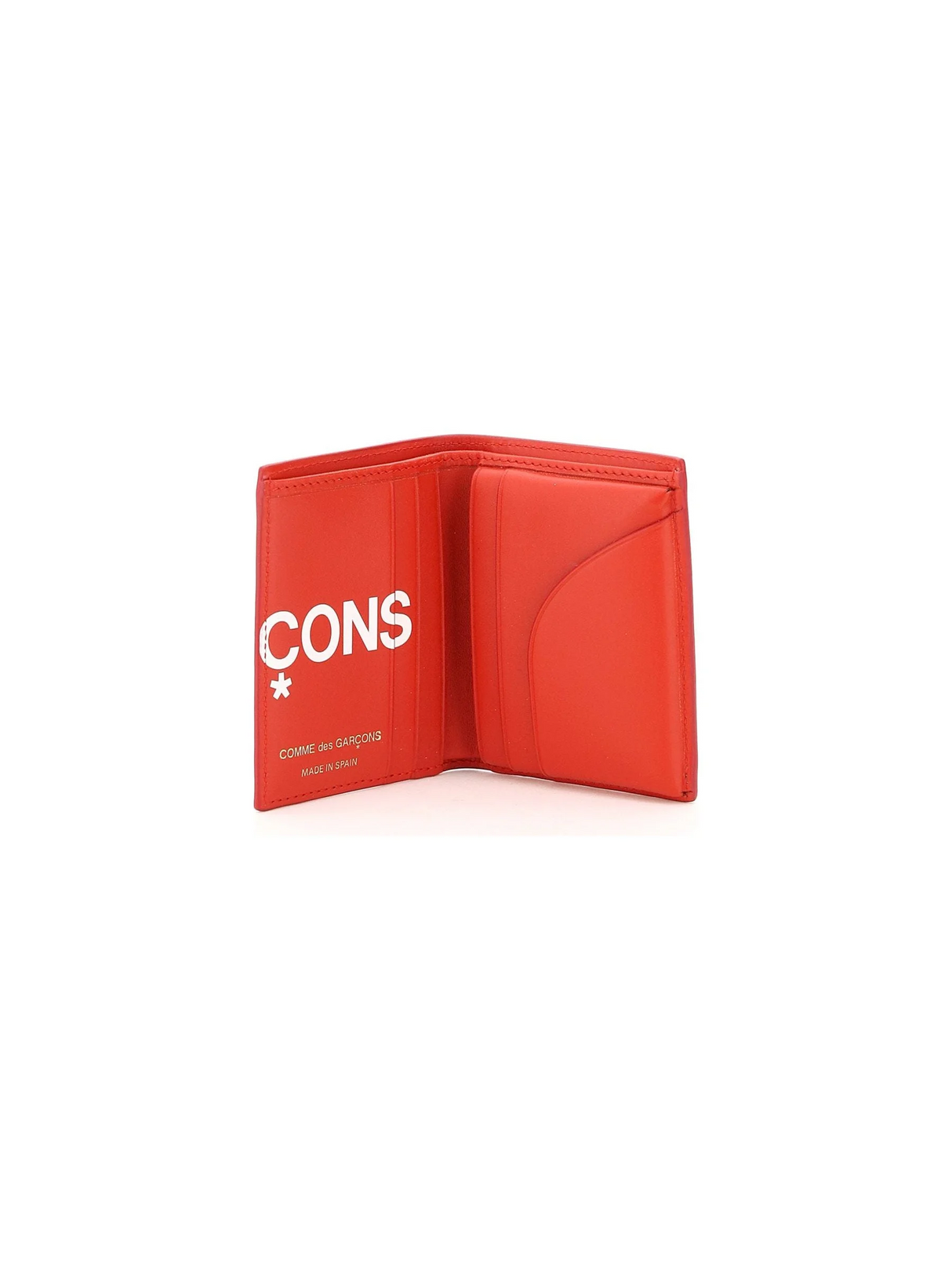 COMME DES GARCONS WALLET-Small Bifold Wallet With Huge Logo -JOHN JULIA.