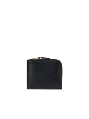 COMME DES GARÇONS WALLET-Smooth Leather Half-Zip Wallet-JOHN JULIA