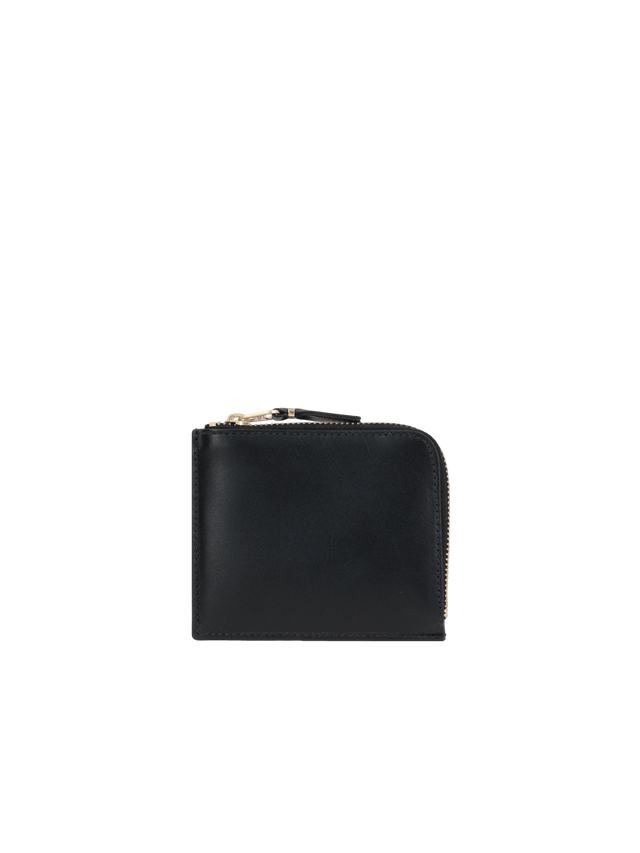 COMME DES GARÇONS WALLET-Smooth Leather Half-Zip Wallet-JOHN JULIA