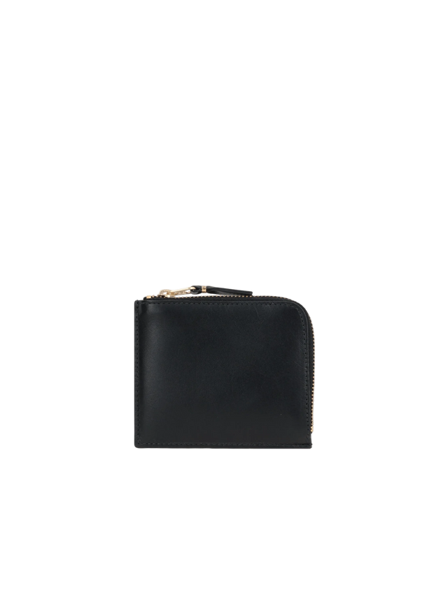 COMME DES GARÇONS WALLET-Smooth Leather Half-Zip Wallet-JOHN JULIA