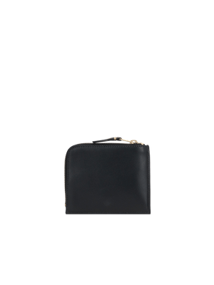 COMME DES GARÇONS WALLET-Smooth Leather Half-Zip Wallet-JOHN JULIA