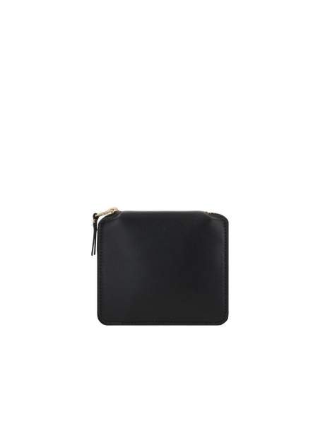 Smooth Leather Small Zip-Around Wallet-COMME DES GARÇONS WALLET-JOHN JULIA