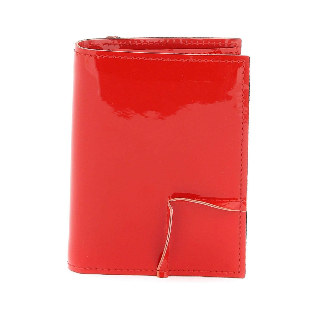 Wallet Bifold Patent Leather Wallet In COMME DES GARCONS WALLET JOHN JULIA.