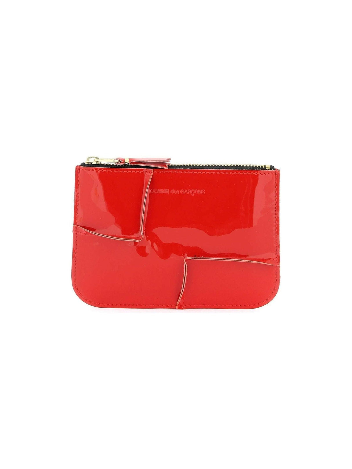 Zip Around Patent Leather Wallet With Zipper COMME DES GARCONS WALLET JOHN JULIA.