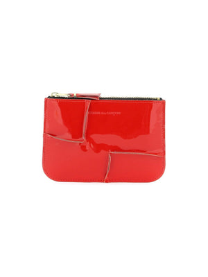 Zip Around Patent Leather Wallet With Zipper COMME DES GARCONS WALLET JOHN JULIA.