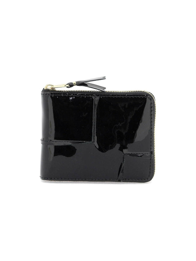 Zip Around Patent Leather Wallet With Zipper COMME DES GARCONS WALLET JOHN JULIA.