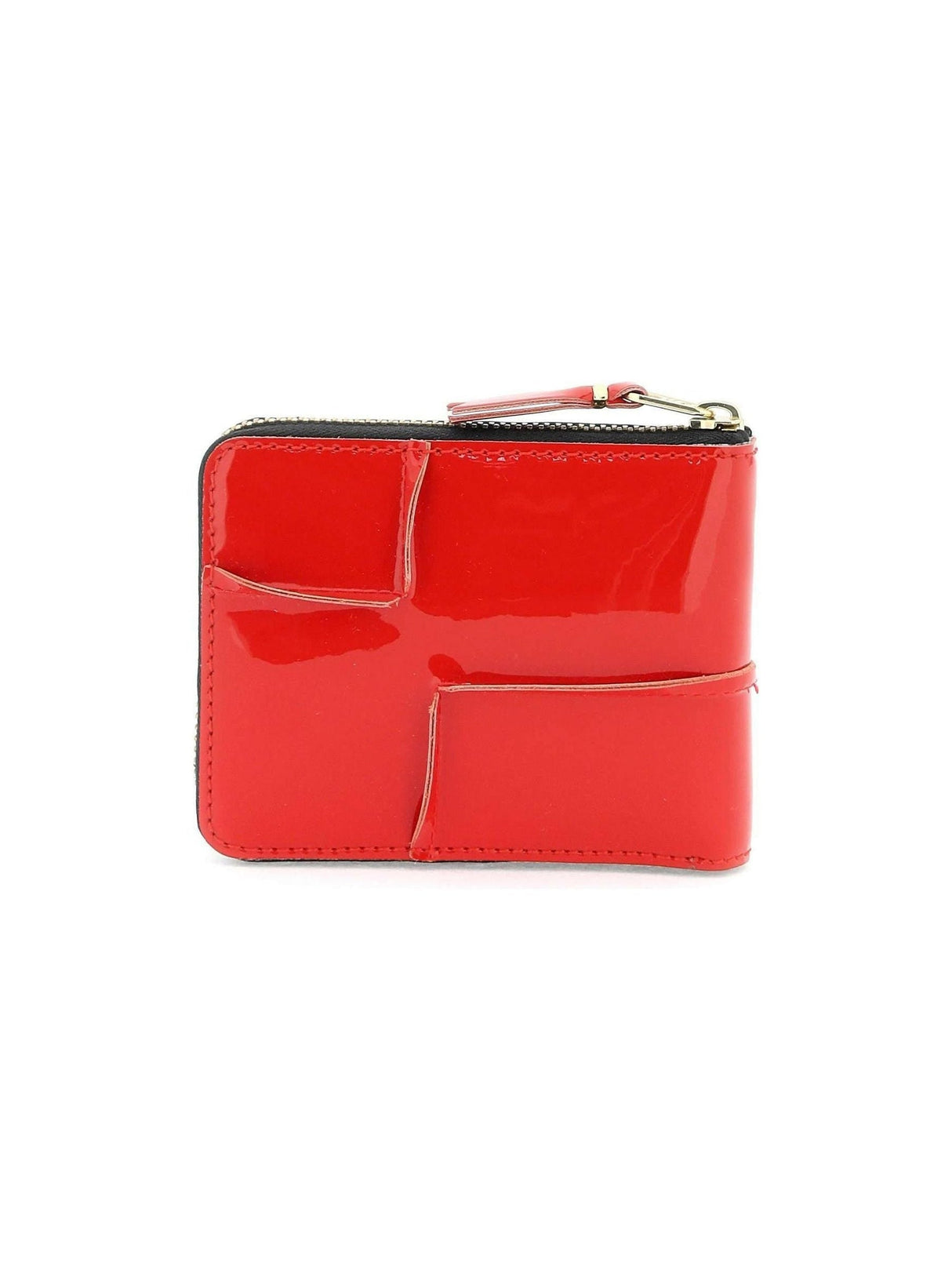 Zip Around Patent Leather Wallet With Zipper COMME DES GARCONS WALLET JOHN JULIA.