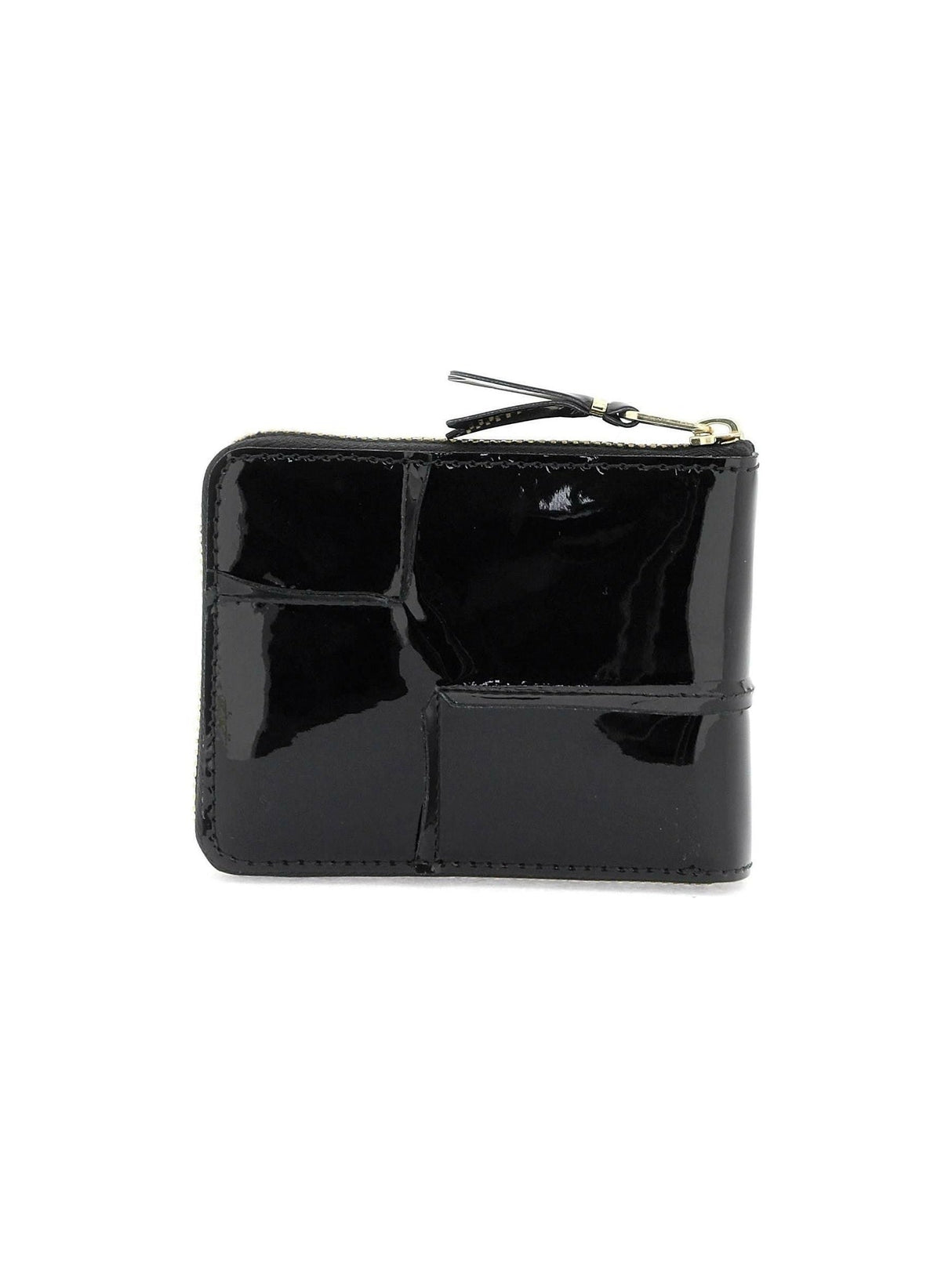 Zip Around Patent Leather Wallet With Zipper COMME DES GARCONS WALLET JOHN JULIA.