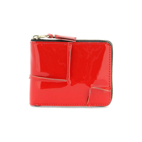 Zip Around Patent Leather Wallet With Zipper COMME DES GARCONS WALLET JOHN JULIA.