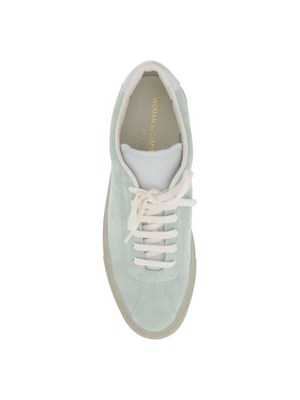 Mint Green Suede Leather Sneakers COMMON PROJECTS JOHN JULIA.