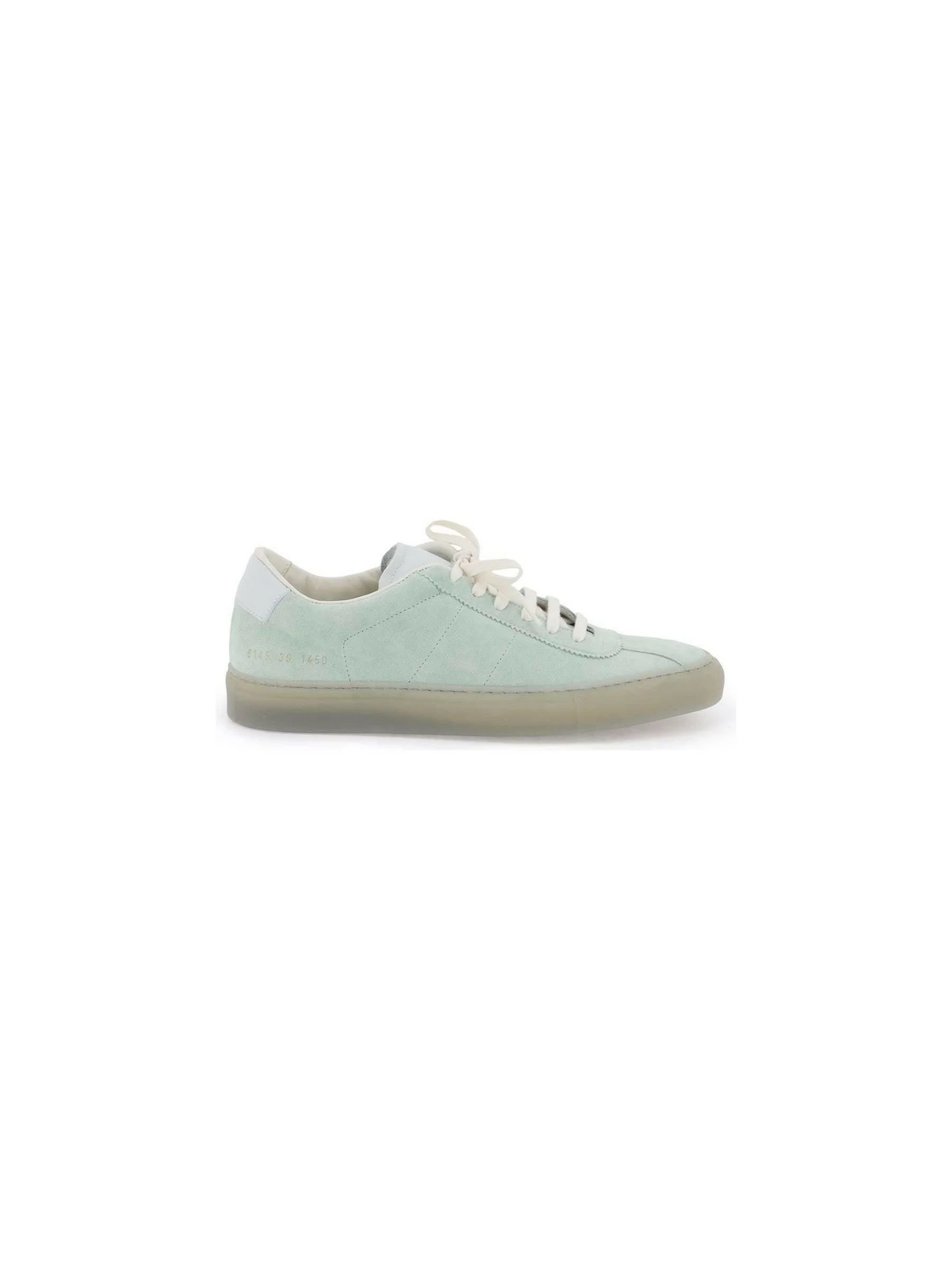 Mint Green Suede Leather Sneakers COMMON PROJECTS JOHN JULIA.