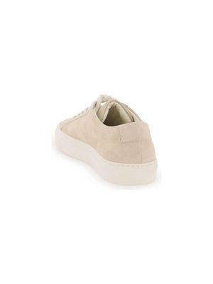 Tan Original Achilles Low-Top Suede Sneakers COMMON PROJECTS JOHN JULIA.