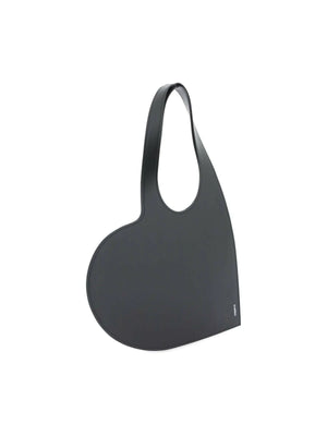 Heart-Shaped Leather Tote Bag.