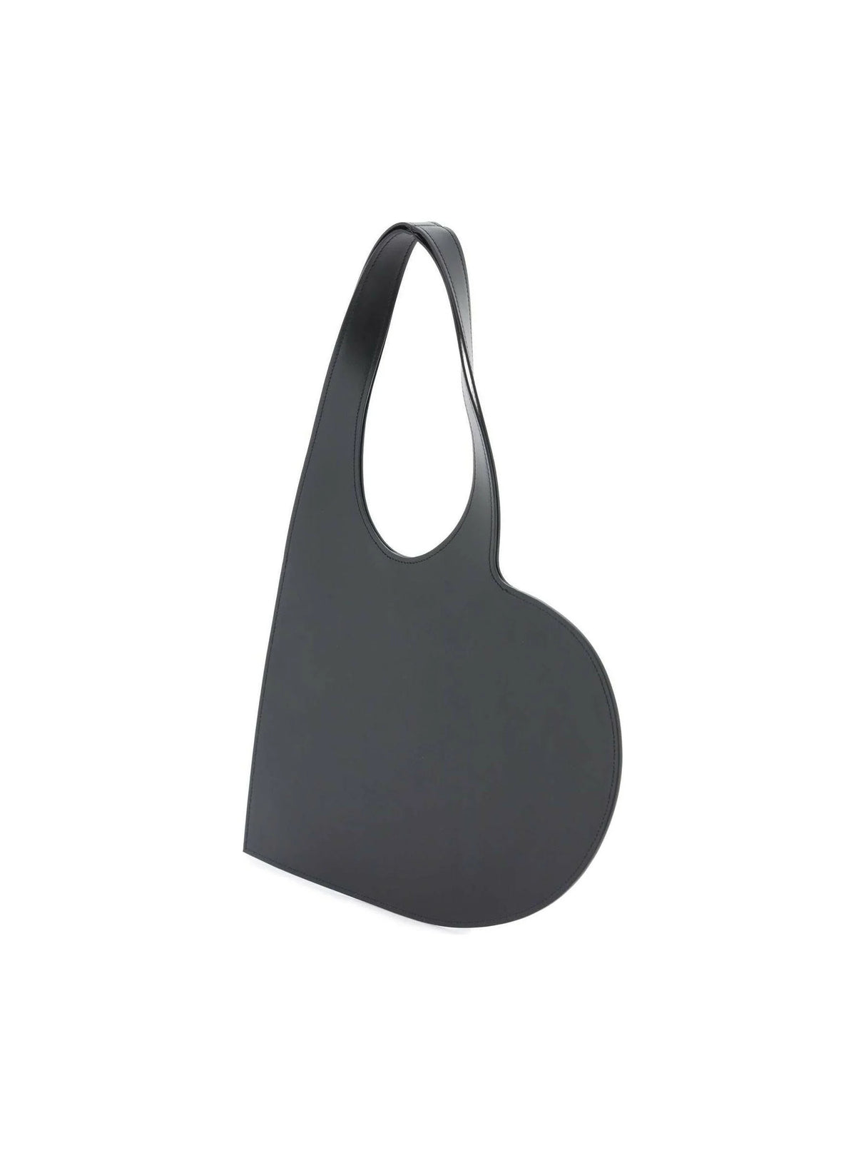 Heart-Shaped Leather Tote Bag.