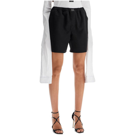 Recycled Polyester Twill Boxer Shorts - Women > Clothing > Trousers > Shorts and Bermuda shorts