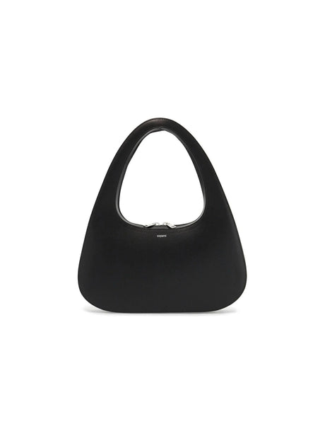 Swipe Baguette Leather Hobo Bag-Coperni-JOHN JULIA