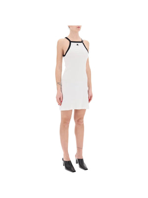 Bicolor Jersey Mini Dress COURRÈGES