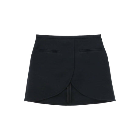 Black Ellipse Twill Mini Skirt COURREGES JOHN JULIA.