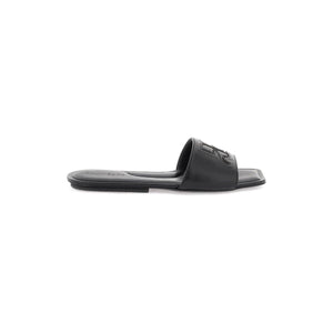 Black Nappa Leather Ac Slides COURREGES JOHN JULIA.