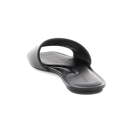 Black Nappa Leather Ac Slides COURREGES JOHN JULIA.