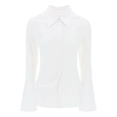 Heritage White Modular Cotton Poplin Shirt COURREGES JOHN JULIA.