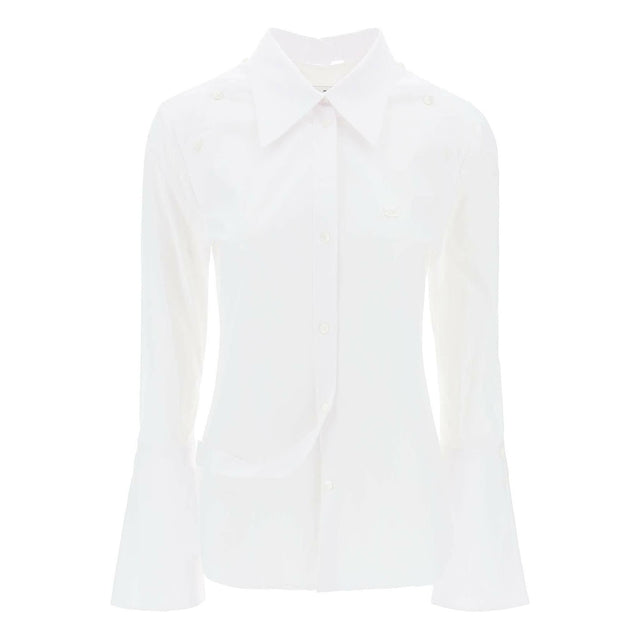 Heritage White Modular Cotton Poplin Shirt COURREGES JOHN JULIA.