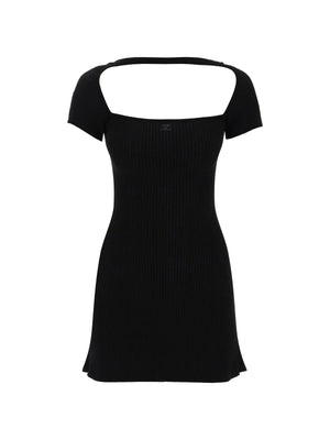 Hyperbole Ribbed Jersey Mini Dress - XXXS - Women > Clothing > Dresses > Mini