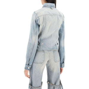 Light Blue Multiflex Organic Denim Trucket Jacket COURREGES JOHN JULIA.